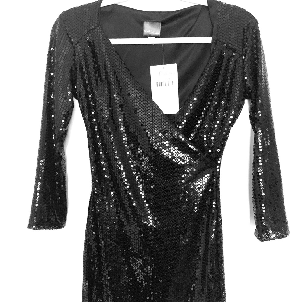 Black dress with sequins